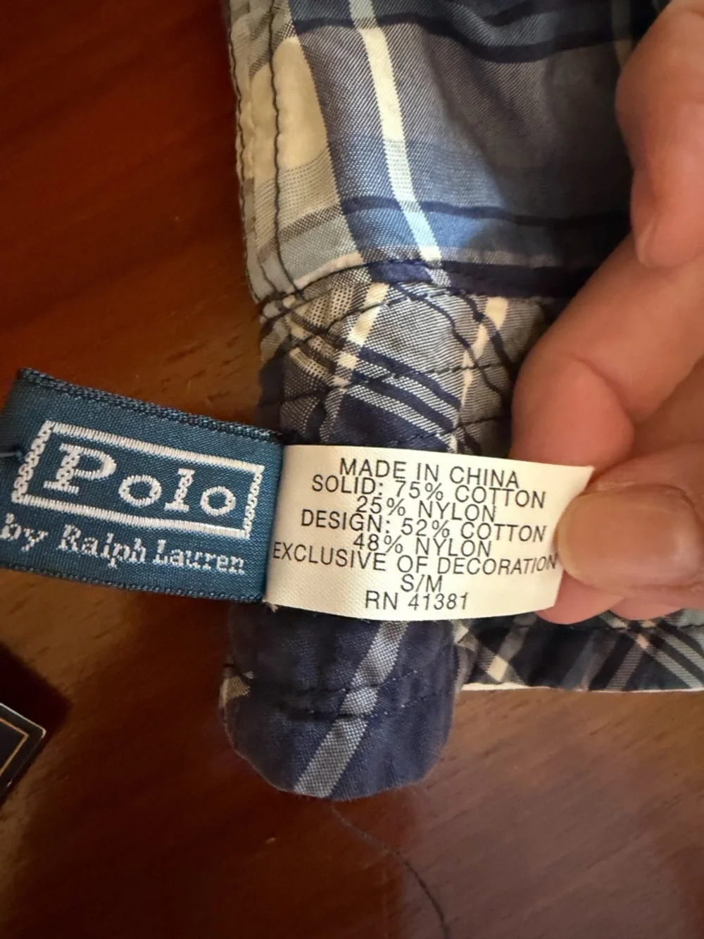 Ralph Lauren reversible Bucket hat